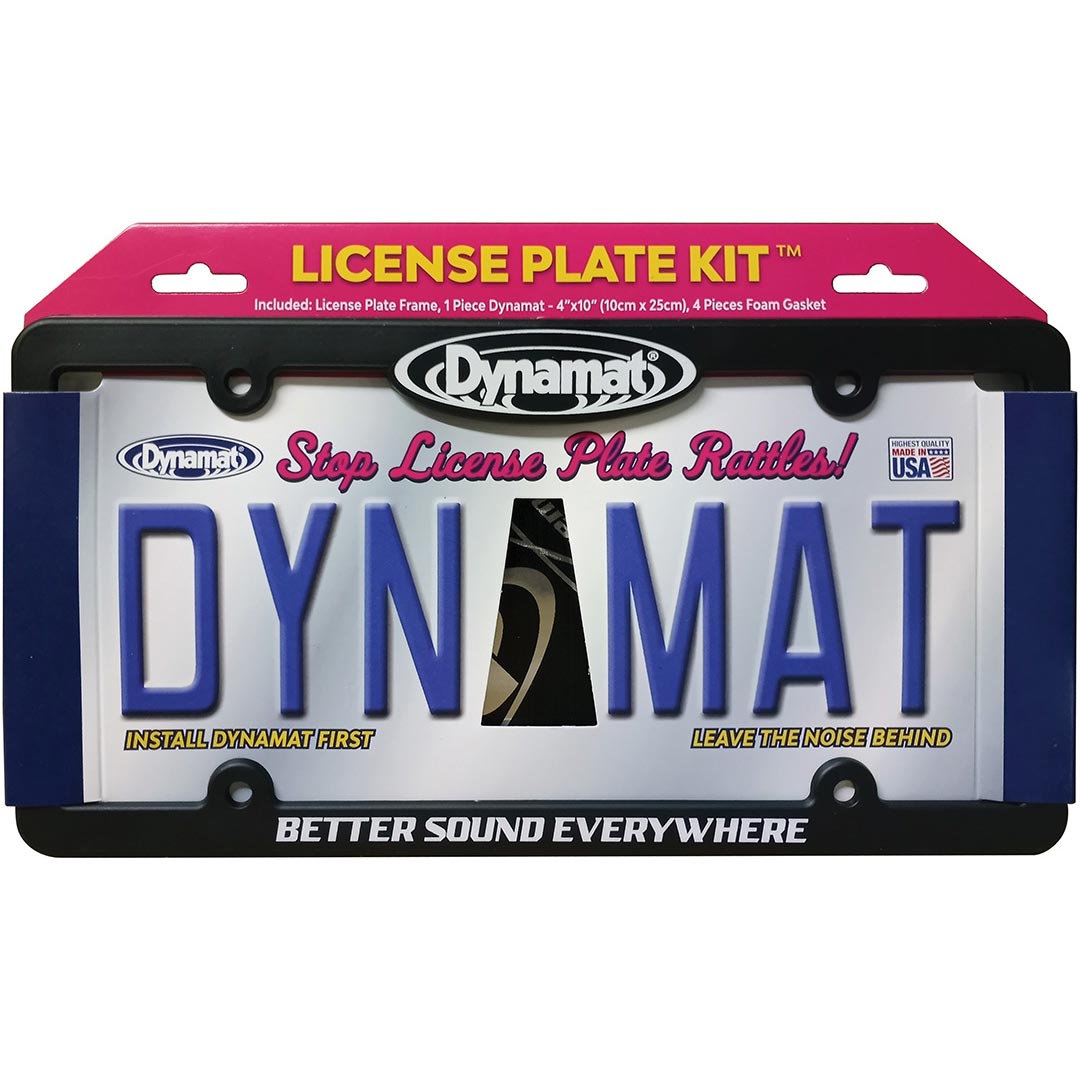 DYNAMAT LICENSE PLATE KIT 4"x10" XTREME + FRAME