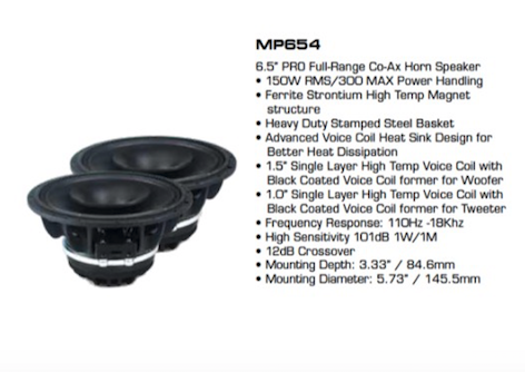 Diamond Audio MP654 6.5